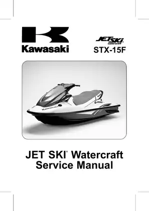 2004-2005 Kawasaki JT1500A Jet Ski STX-15F service manual Preview image 1