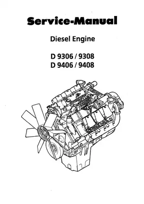 Liebherr D9306, D9308, D9406, D9408 diesel engine service manual Preview image 1