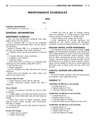 1999 Jeep Wrangler service manual Preview image 3