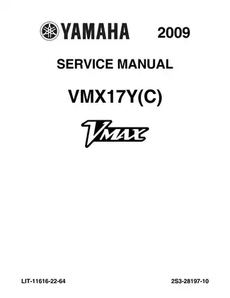 2009 Yamaha VMAX, VMW17Y(C) service manual Preview image 1