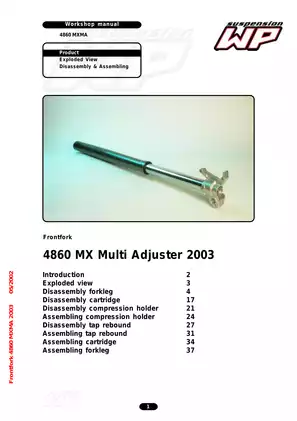 2005-2010 KTM 250 SX-F, EXC-F, EXC-F SIIX DAYS XCF-W, XC-F, SXS-F service manual Preview image 1