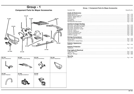 2007 Jeep Grand Cherokee WK parts catalog Preview image 2