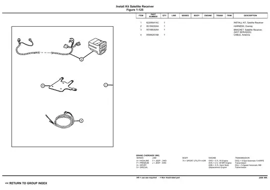 2006 Jeep Grand Cherokee WK parts manual Preview image 4