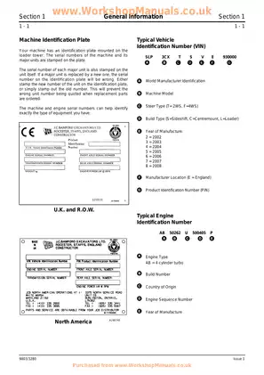 JCB 3CX, JCB 4CX, JCB 214, JCB 215, JCB 217 backhoe loader service manual Preview image 5
