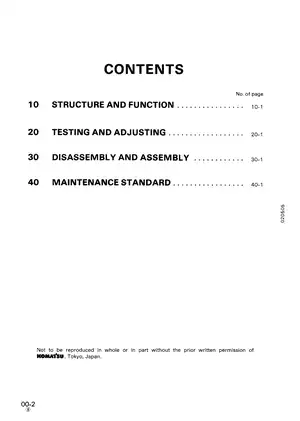 1989-2010 Komatsu PC200-5, PC200-5 Mighty, PC200LC-5, PC200LC-5 Mighty, PC220-5, PC220LC-5 hydraulic excavator shop manual Preview image 2