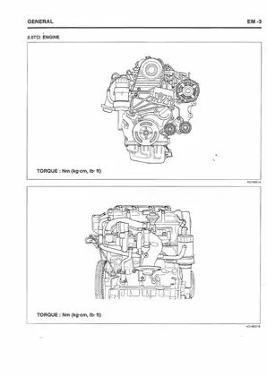 Hyundai D4EA diesel engine manual Preview image 3