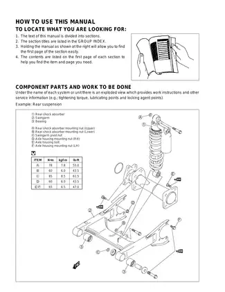 2004-2009 Suzuki LT-Z 250 QuadSport repair manual Preview image 4