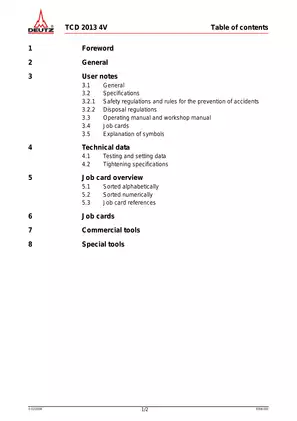 2013 Deutz TCD 4V engine workshop manual Preview image 5