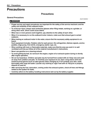 Suzuki Outboard DF70/80/90 Service Manual - Comprehensive Digital Guide Preview image 3