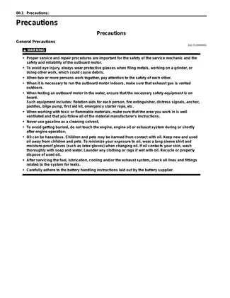 Suzuki DF8A/9.9A Outboard Motor Service Manual Preview image 3