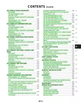 2002 Nissan Maxima Automatic Transaxle manual Preview image 3