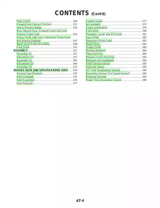 2002 Nissan Maxima repair service manual Preview image 4