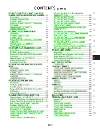 2003 Nissan Maxima shop manual Preview image 3
