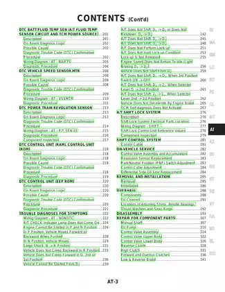 2003 Nissan Maxima Automatic Transaxle AT manual Preview image 3
