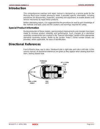 1991-2001 Mercury MerCruiser Sterndrive Alpha One Generation II Number 14 service manual Preview image 5