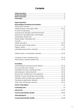 Volvo Penta AQ125A/AQ145A Workshop Manual - Comprehensive Engine Repair Guide Preview image 3