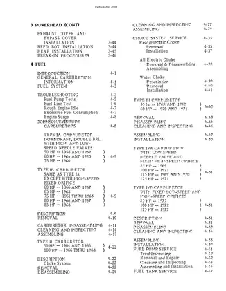 1958-1972 Johnson Evinrude 50hp, 55hp, 60hp, 65hp, 75hp, 80hp, 85hp, 90hp, 100hp, 115 hp, 125hp outboard motor manual Preview image 2