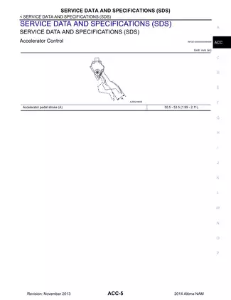 2014 Nissan Altima Accelerator Control System manual Preview image 5
