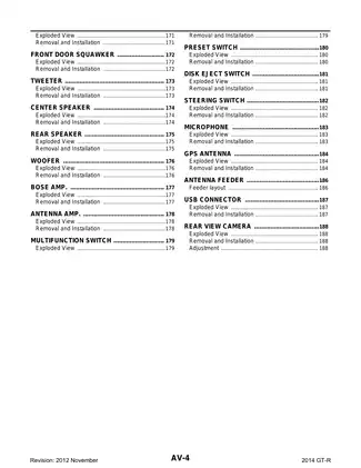 2013 Nissan GTR factory service manual Preview image 4