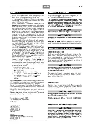 Aprilia SR 50 Service and Repair Manual | Comprehensive Guide Preview image 2
