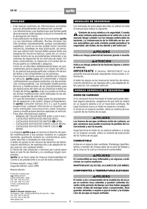 Aprilia SR 50 Service and Repair Manual | Comprehensive Guide Preview image 5