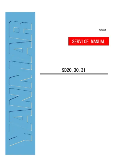 Preview: Yanmar SD20, SD30, SD31 Sail Drive Unit Service Manual (P/N A0A5054-JC03)