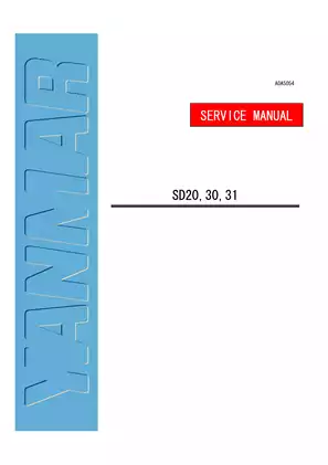 Yanmar Saildrive Unit SD20, SD30, SD31 service manual Preview image 1