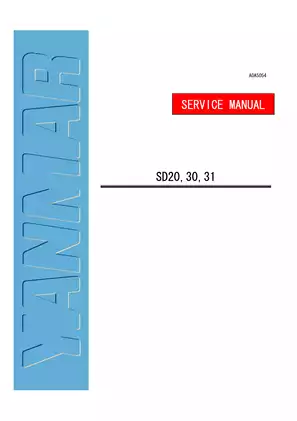 Yanmar SD20, SD30 & SD31 Sail Drive Unit Service Manual