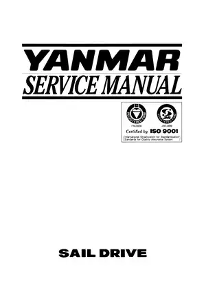 Yanmar SD20, SD30 & SD31 Sail Drive Unit Service Manual Preview image 2
