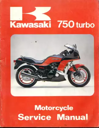 Kawasaki ZX750E 750 Turbo Motorcycle Service Manual Supplement - Essential Maintenance Guide