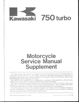 1982-1985 Kawasaki GPZ750, GPZ750 Turbo manual Preview image 3