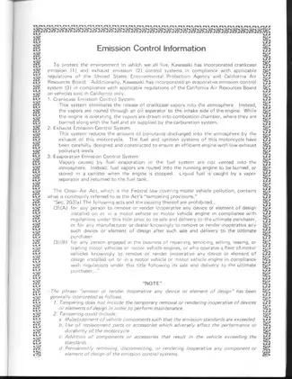 Kawasaki ZX750E 750 Turbo Motorcycle Service Manual Supplement - Essential Maintenance Guide Preview image 5