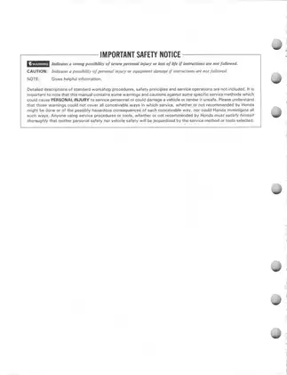 1987-1988 Honda TRX125 Fourtrax ATV service manual Preview image 2