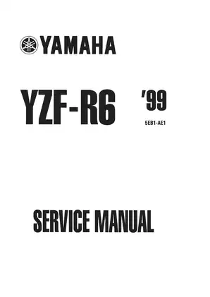 Yamaha YZF-R6 Service Manual (1998 Edition) | Complete Repair and Maintenance Guide