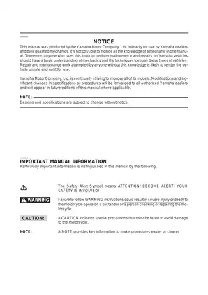 Yamaha YZF-R6 Service Manual (1998 Edition) | Complete Repair and Maintenance Guide Preview image 3