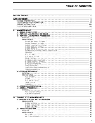 2013 BRP Can Am Maverick 1000R UTV shop manual Preview image 3