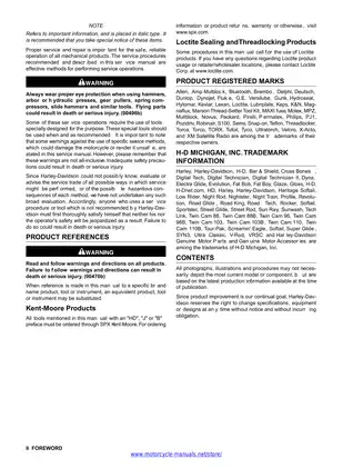 2010 Harley-Davidson Dyna Models Service Manual | Complete Maintenance Guide Preview image 5