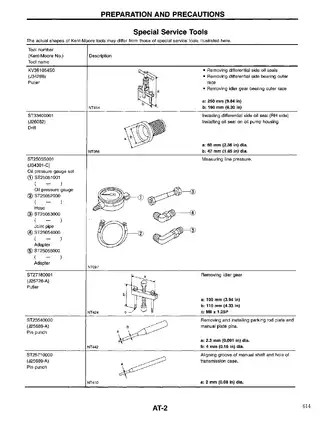 1997 Nissan Maxima A32 AT Automatic Transaxle manual Preview image 3