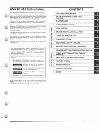 Honda CRF50F 2004-2013 Service Manual and Repair Guide Preview image 3