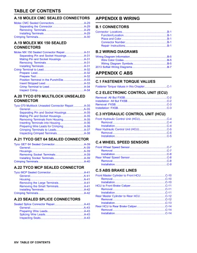 2013 Harley-Davidson Softail Models Service Manual (P/Ns 99482-13A, 99498-13A, and 99494-13))