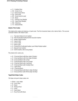 2013-2014 Ford Mustang Shelby GT500 repair manual Preview image 5