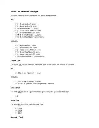 2012-2014 Ford Focus repair manual Preview image 3