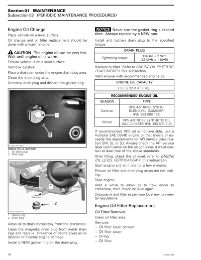 2014 Can-Am Commander 800R / 1000 Factory Service Manual Supplement (P/N 219 100 661)