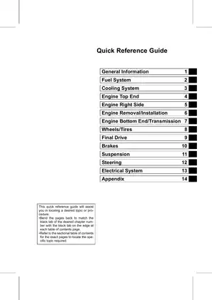 Kawasaki KX65 Motorcycle Service Manual - Comprehensive Guide Preview image 3