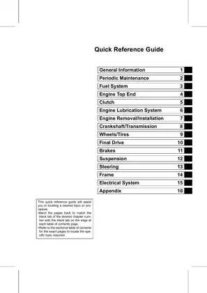 2010-2014 Kawasaki KLX110, KLX110L service manual Preview image 3