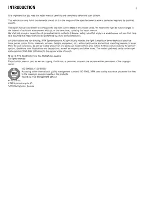 KTM 390 Duke 2013-2014 Repair Manual - Comprehensive Service Guide Preview image 3