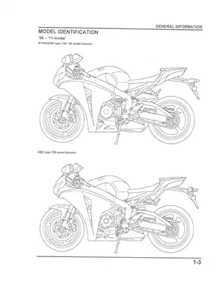 2014 Honda CBR1000RR Fireblade repair manual Preview image 3