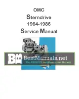 1964–1986 OMC 4/6-cylinder, GMC V6, GMC V8, and Ford V8 Sterndrive Service Manual (P/N 1051858) – preview page 1