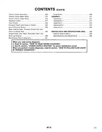 1994 Nissan Maxima factory service manual Preview image 2