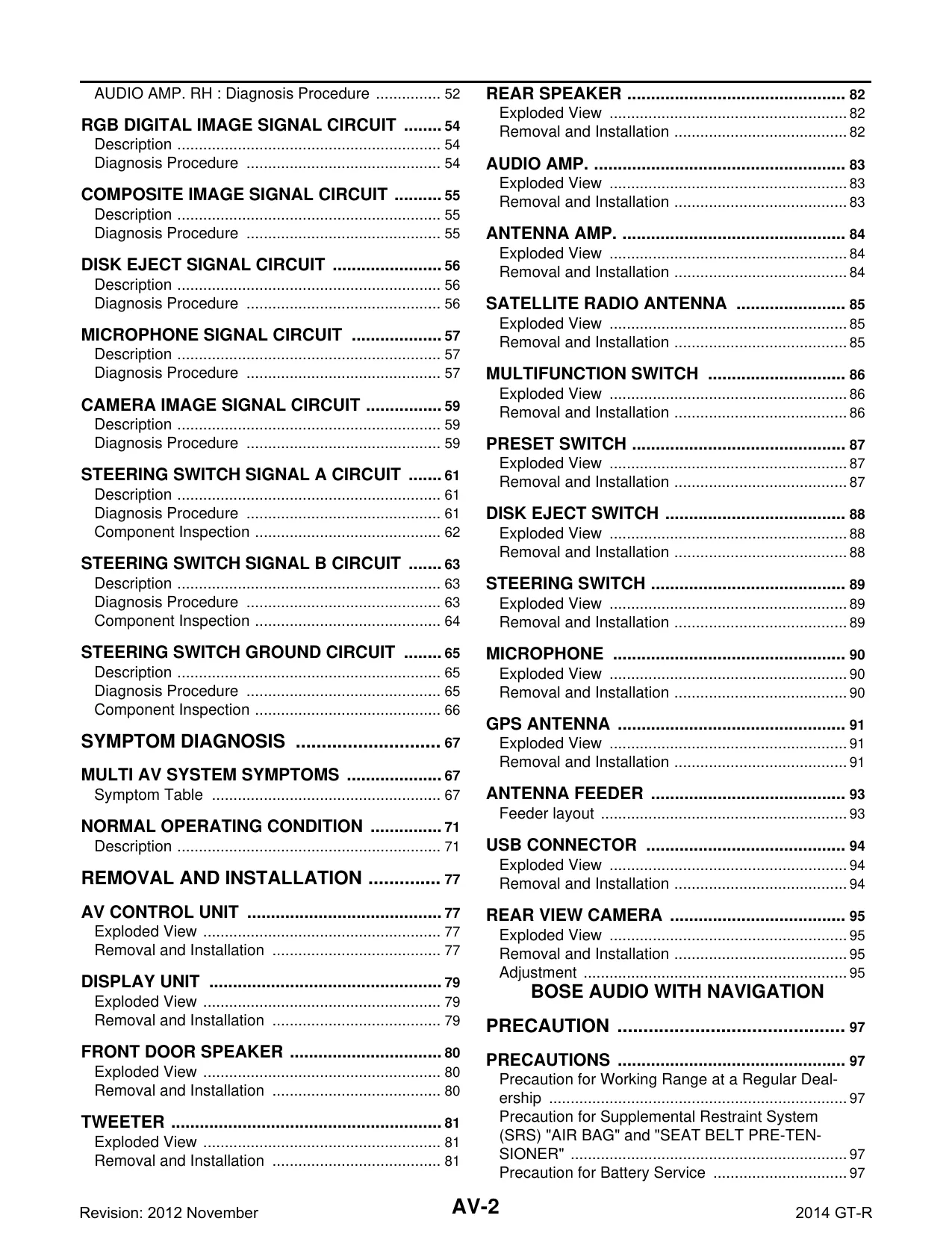 2013 Nissan GT-R R35 repair manual Preview image 2